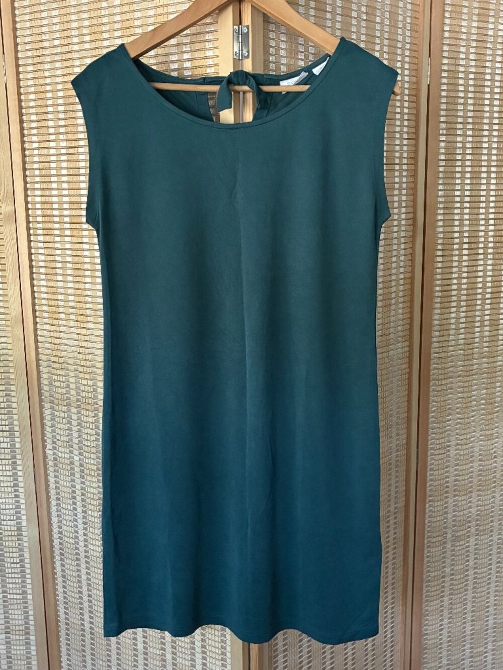 Sigrid Olsen Teal Sandwash Mini Dress - Size Small